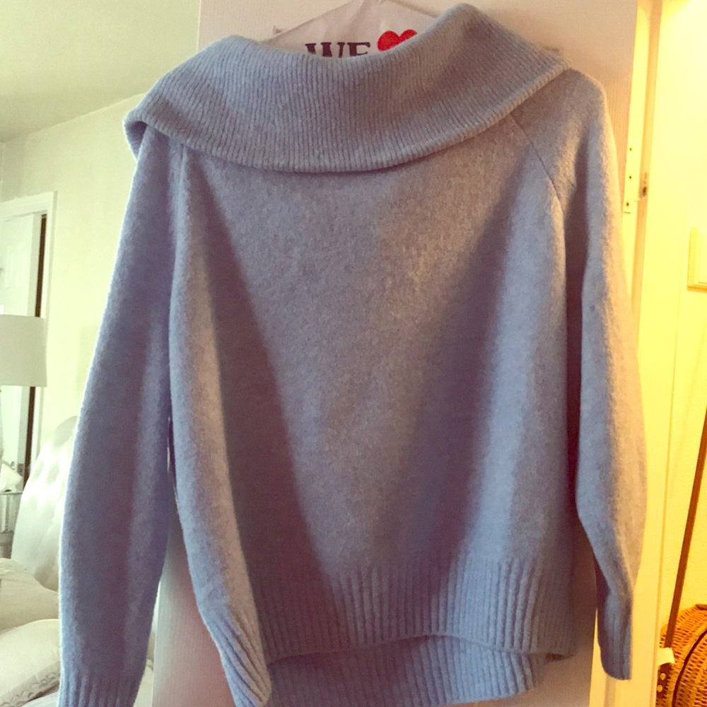 New off the shoulder baby sweater !!!